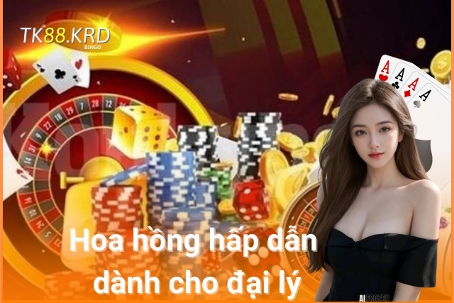 Hoa hồng hấp dẫn dành cho đại lý của TK88